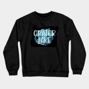 Crater Lake over Oregon Crewneck Sweatshirt